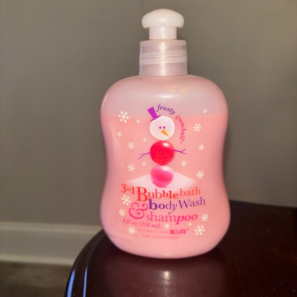 Pink 3-in-1 Bubble Bath, Body Wash & Shampoo